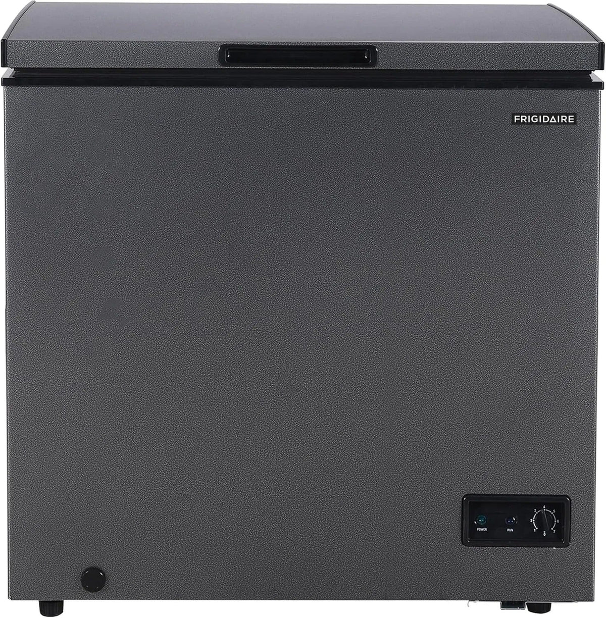 2026 NewFrigidaire chest freezer (7 cubic feet), granita finish, adjustable thermostat, easy defrost function, removable basket