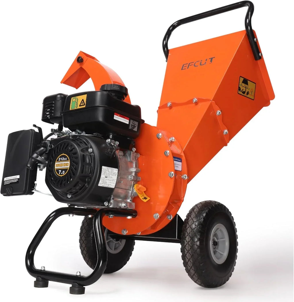 2026 C40 Wood Chipper 4" inch Max Diameter Capacity 9 274cc Gas Powered Engine Heavy Duty Shredder Mulcher