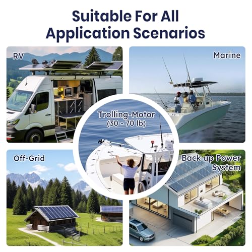 2026 12V 100Ah TM LiFePO4 Marine Battery with Low-Temp Protection, 100A BMS, 15000+ Cycles – Lithium Iron Phosphate Battery for Trolling Motors, Yacht, Boats, RVs, Camping and Off-Grid Power 1 Pack