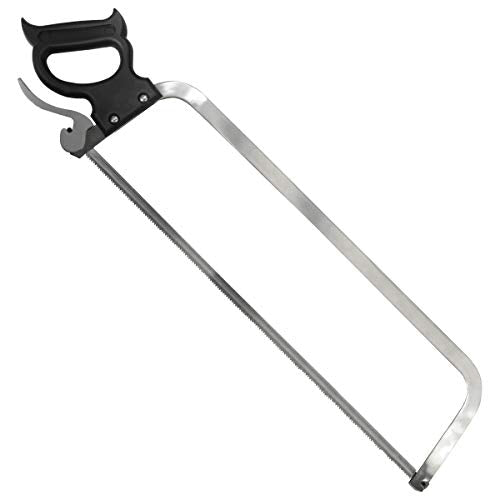 2026 Weston Butcher Meat and Bone Saw with 22 Inch Stainless Steel Serrated Blade with Quick Release Handle (47-2201)