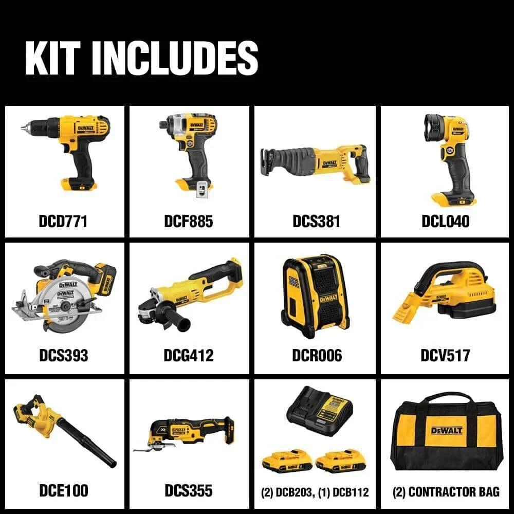2026 10-Tool Combo Kit with Batteries and Charger