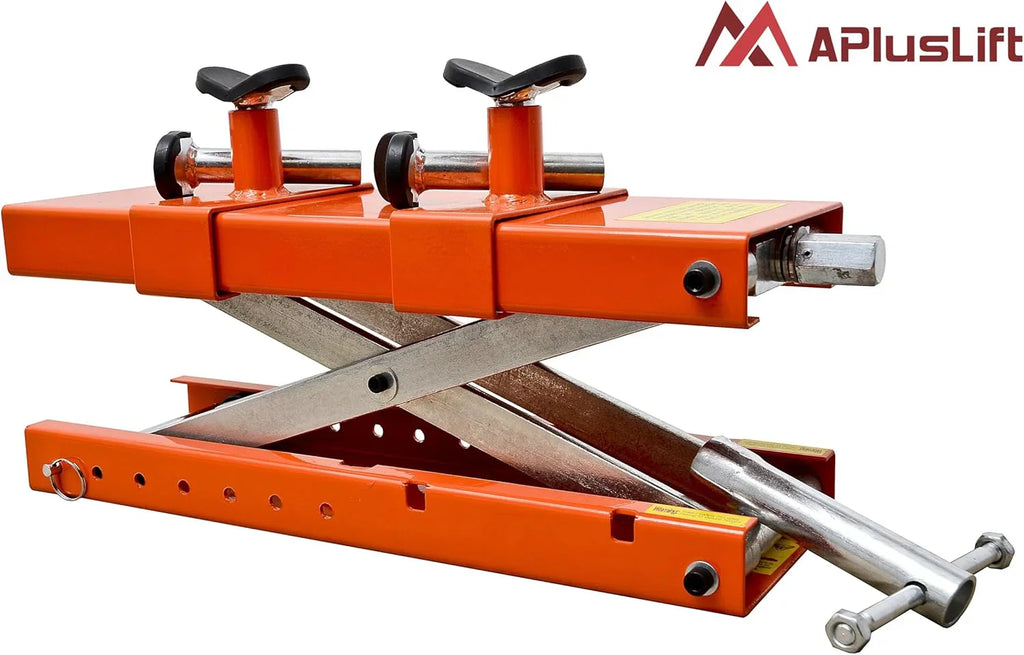 2026 MT1500X 1500LB Air-Operated Motorcycle & ATV Lift Table 48" Wide with Side Extensions, 2-Year Warranty
