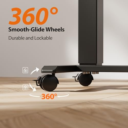 2026 Agilestic Electric Standing Desk, 48 x 24 Inches Height Adjustable Desk, Sit Stand up for Work Office Home, Ergonomic Rising Computer Table with Memory Preset, Rustic Brown