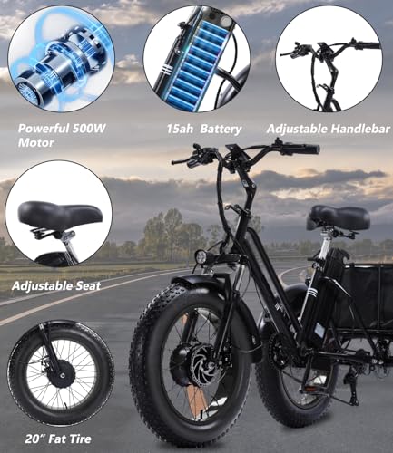 2026 Adult Electric Tricycle Adult Tricycle 3 Wheel Bikes Adults Electric Three Wheel Bike