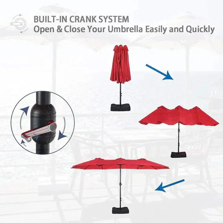 2026 New8-piece patio dining set with parasol, garden furniture set with 6 swivel dining chairs with mesh covers