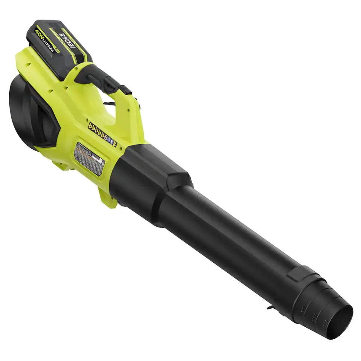 2026 40V Brushless Whisper Series 190 MPH 730 CFM Cordless Battery Jet Fan Leaf Blower with (2) 4.0 Ah Batteries and Charger