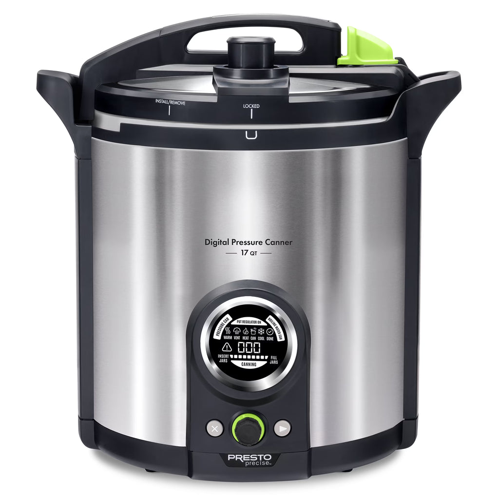 2026 NewPresto Precise 02152 17 Qt Stainless Steel Electric Pressure Canner, Silver