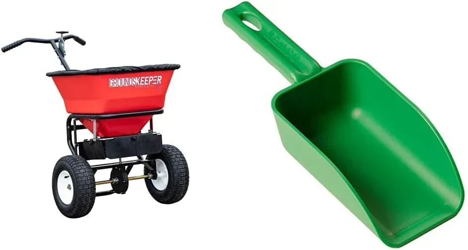 2026 100-Lb. Walk-Behind Push Spreader for Grass Seed, Salt, De-Icer and Fertilizer