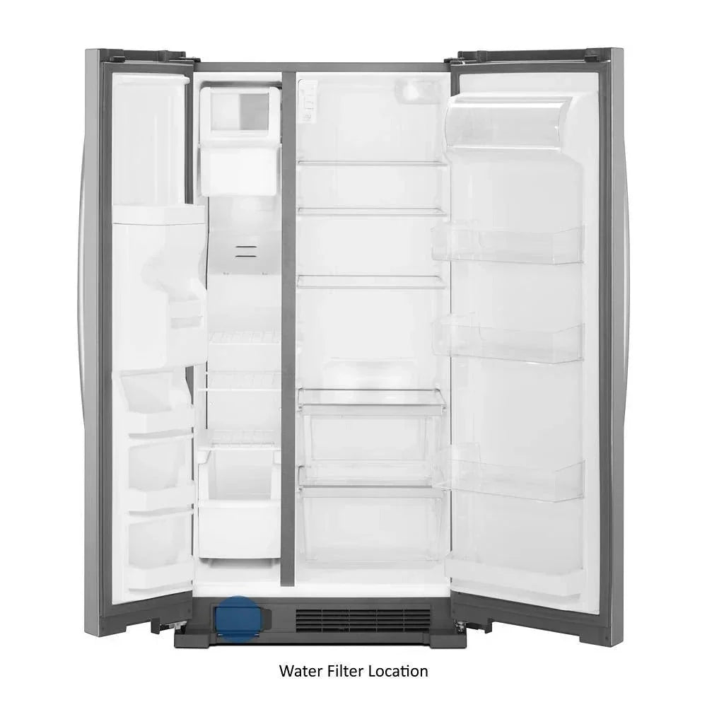 2026 New36-inch wide side-by-side refrigerator – 24 cubic feet stainless steel