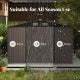 2026 10 x 14 FT Outdoor Storage Shed with Improved Windproof Metal Structure