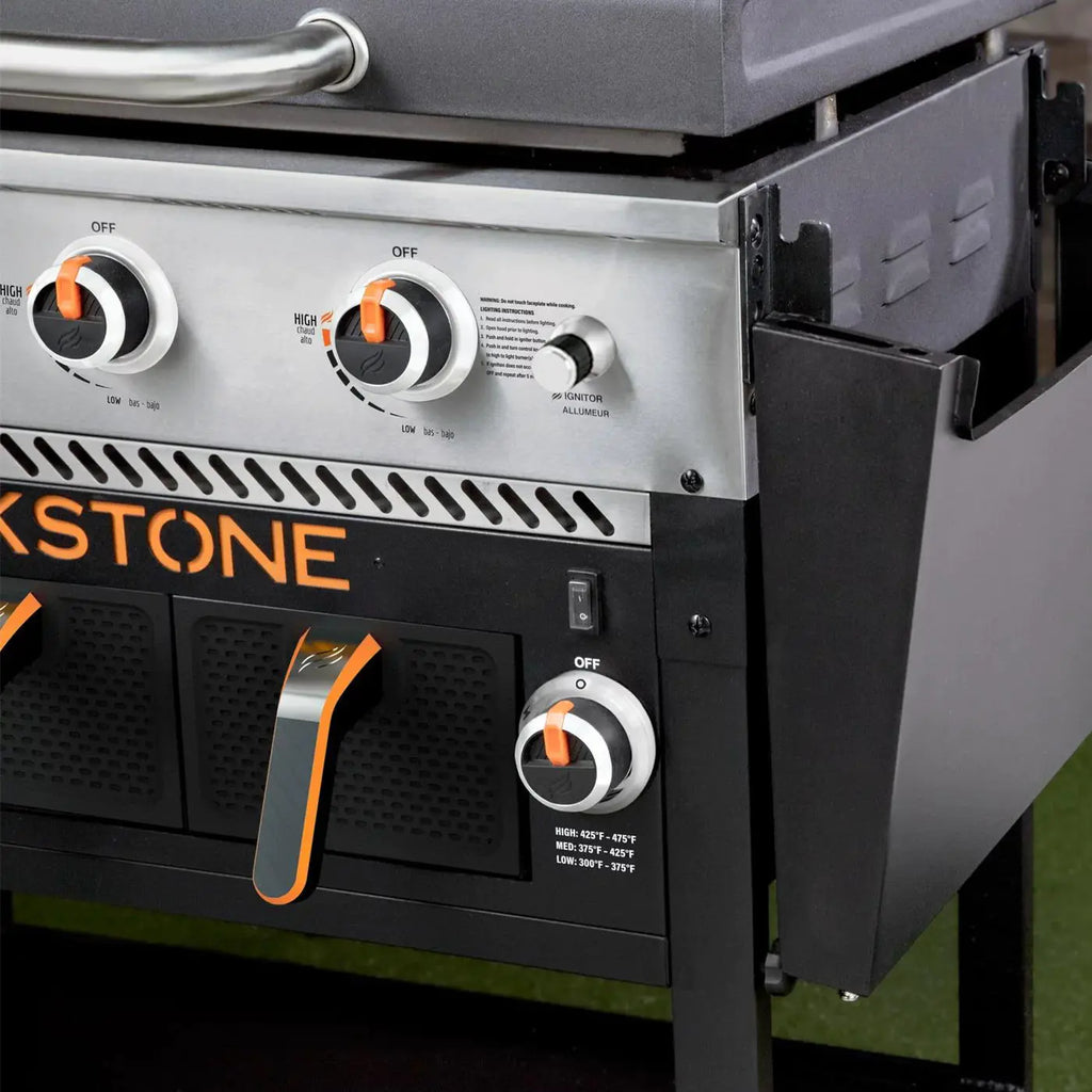 2026 Clearance Sale 2-Burner 28" Griddle with Electric Air Fryer and Hood