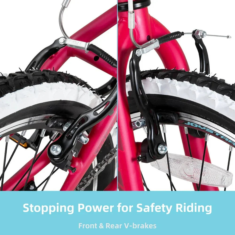 2026 20-Inch/24-Inch Kids Mountain Bike, Single-Speed Bicycle
