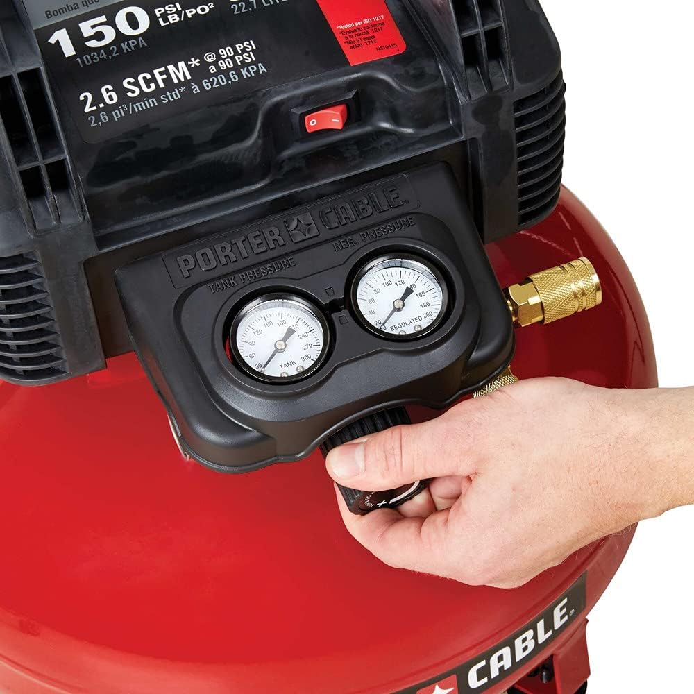 2026 Air Compressor, 6-Gallon, Pancake, Oil-Free (C2002-ECOM)