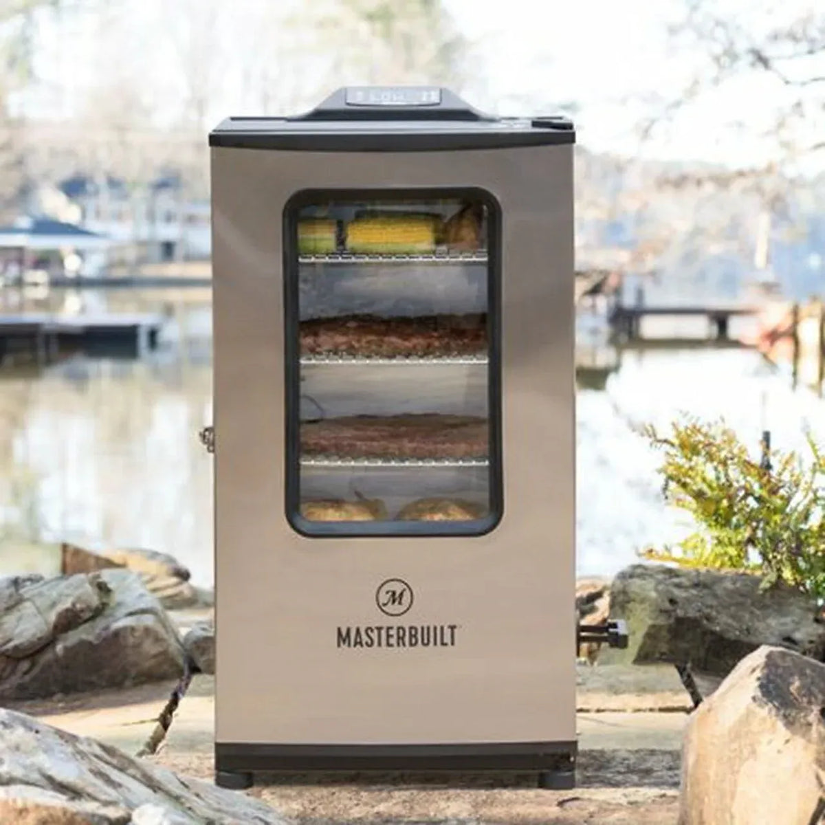 2026 40-inch Bluetooth Digital Electric Smoker in Stainless Steel