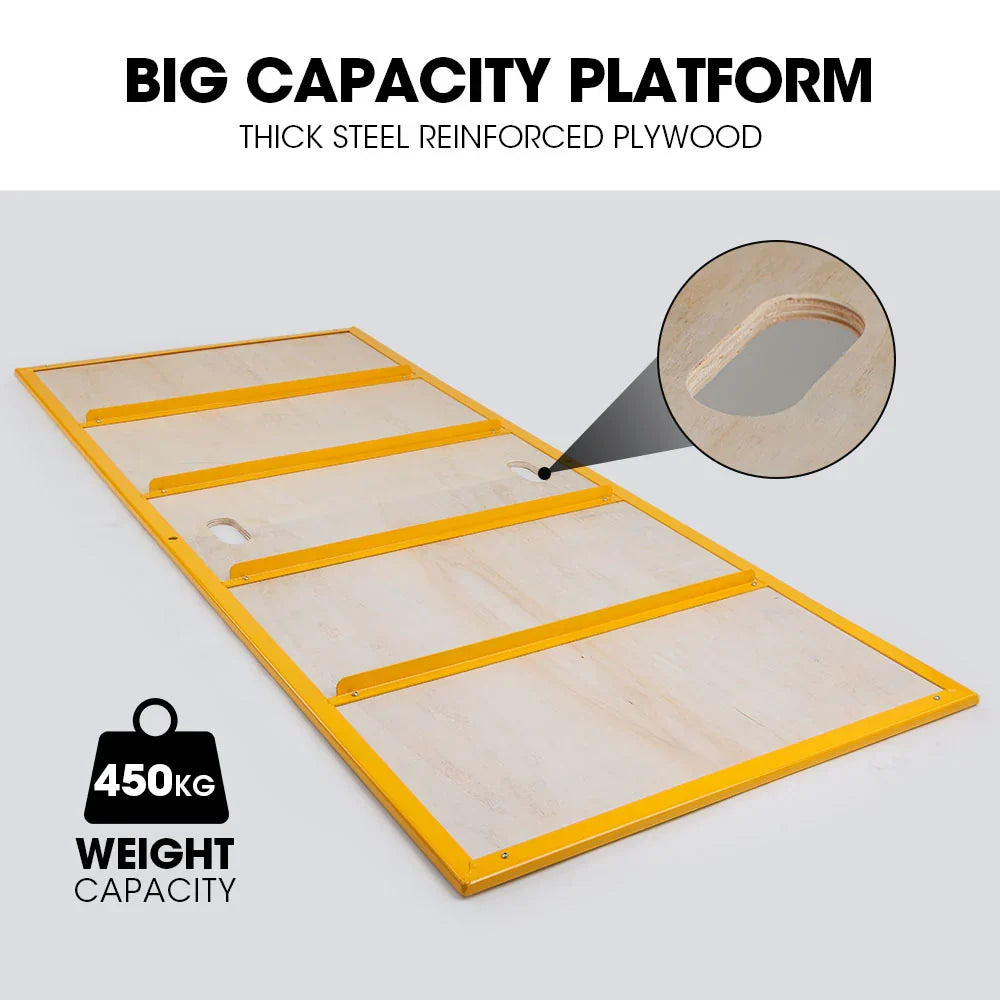 2026 Adjustable Mobile Scaffolding, 450kg Capacity, with Trapdoor Hatch