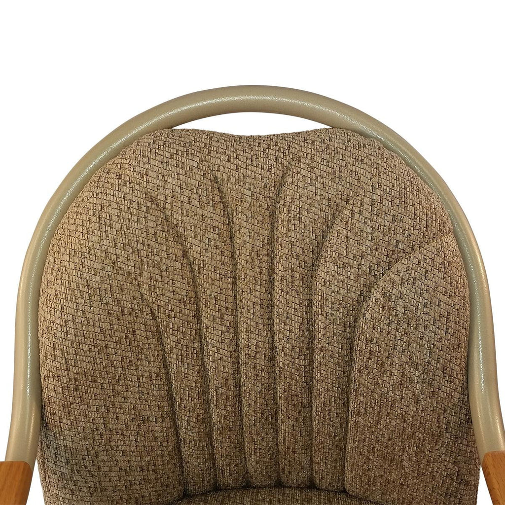 2026 Caster Chair Company Britney Swivel Tilt Caster Arm Chair in Wheat Tweed Fabric