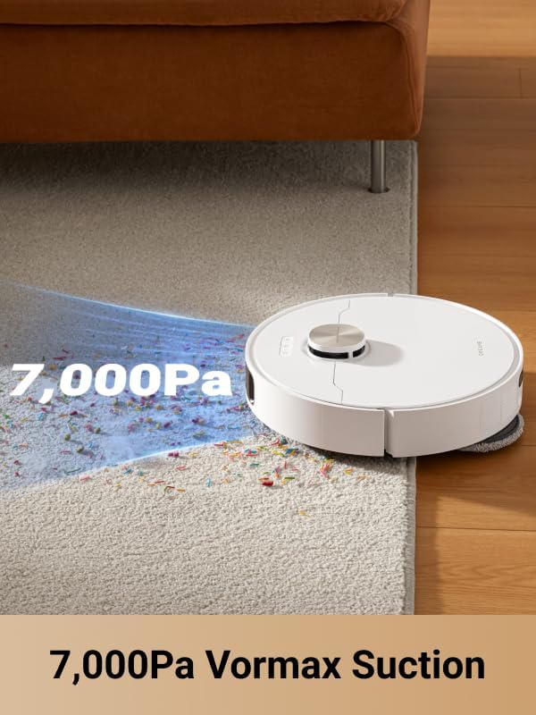 2026 L10s Pro Ultra Heat Robot Vacuum and Mop Combo, Mop Extend, 7000Pa Suction, Auto Robot Care and Maintenance, 136 F Hot Water Mop Self-Cleaning, Obstacle Avoidance, Ideal for Hair, Carpets