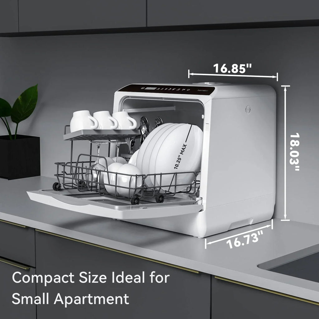 2026 Countertop Dishwasher With 5-Liter Built-in Water Tank