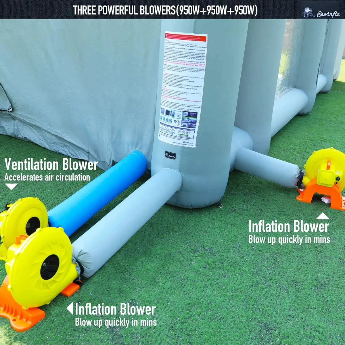 2026 30x20x13Ft Inflatable Paint Booth with Blowers & Air Filter System - Professional Spray Tent