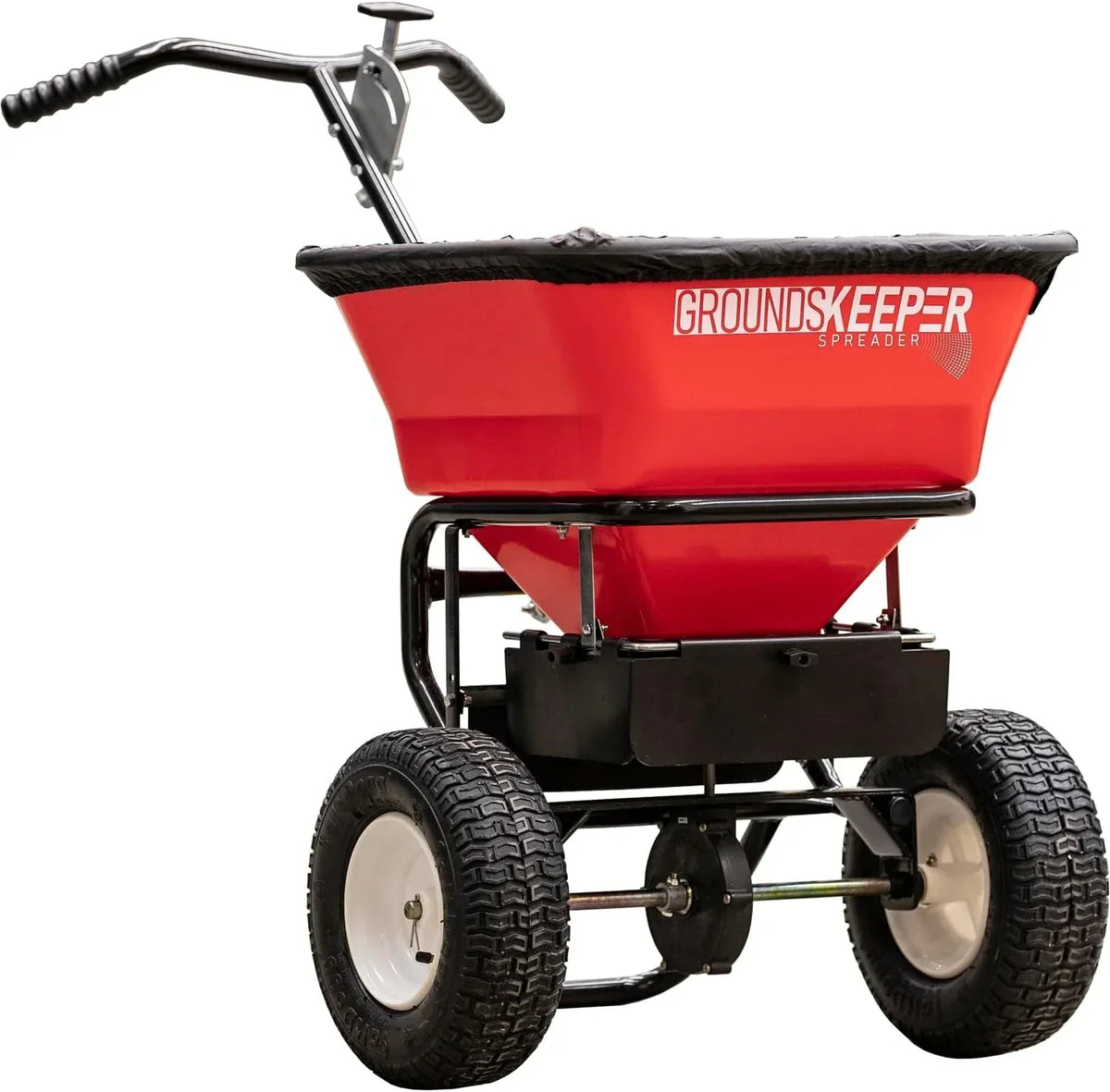 2026 100-Lb. Walk-Behind Push Spreader for Grass Seed, Salt, De-Icer and Fertilizer