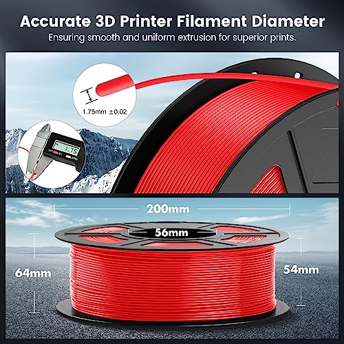 2026 SUNLU 4kg PLA 3D Printer Filament Bundle, Neatly Wound PLA Filament 1.75mm ±0.02mm, Individually Vacuum Packed, 4kg in Total, 1kg per Spool, 4 Pack, 4000g, 4Black