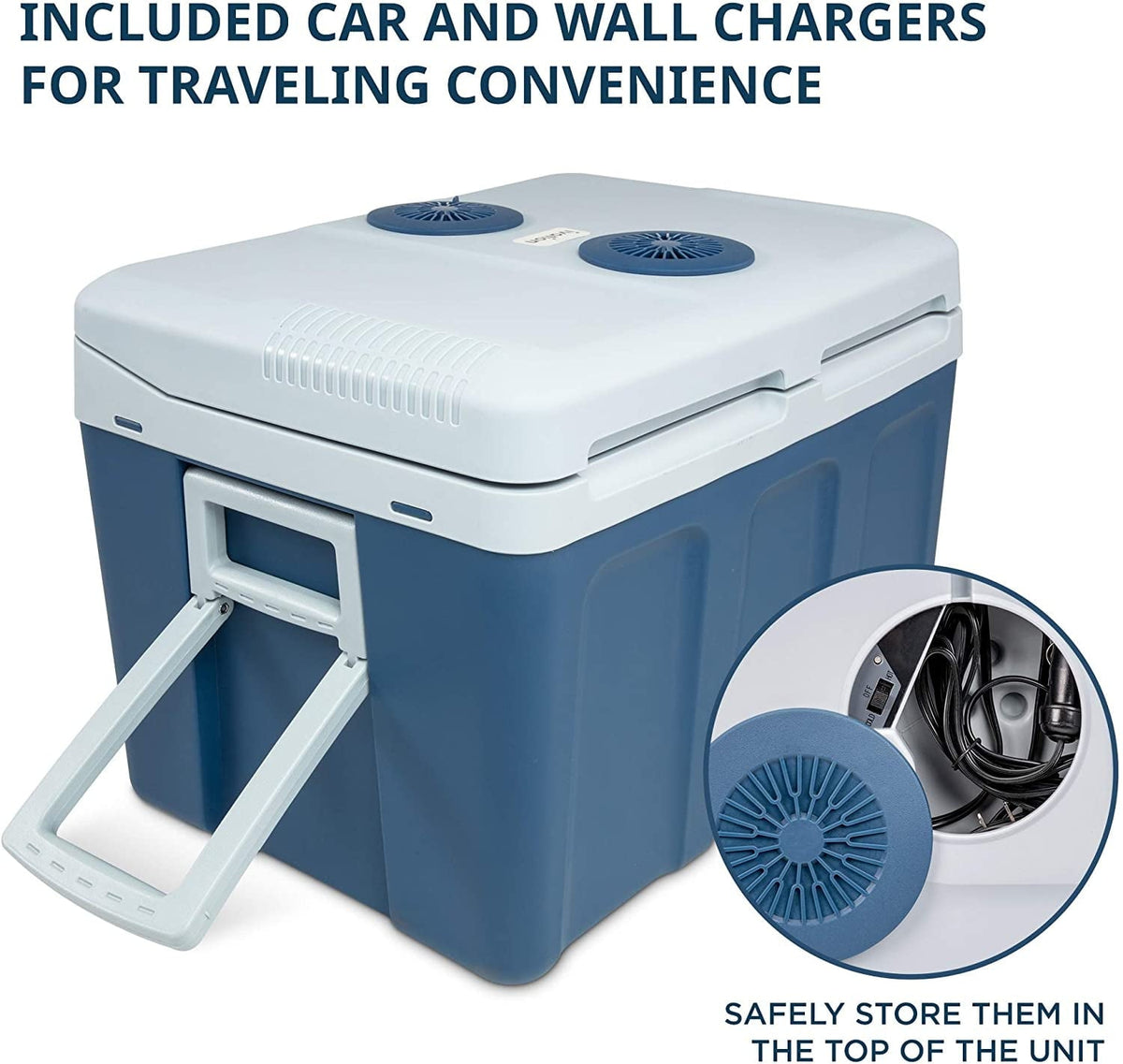 2026 Ivation Electric Portable 45 L Cooler & Warmer W/ Wheels & Handle, for Travels