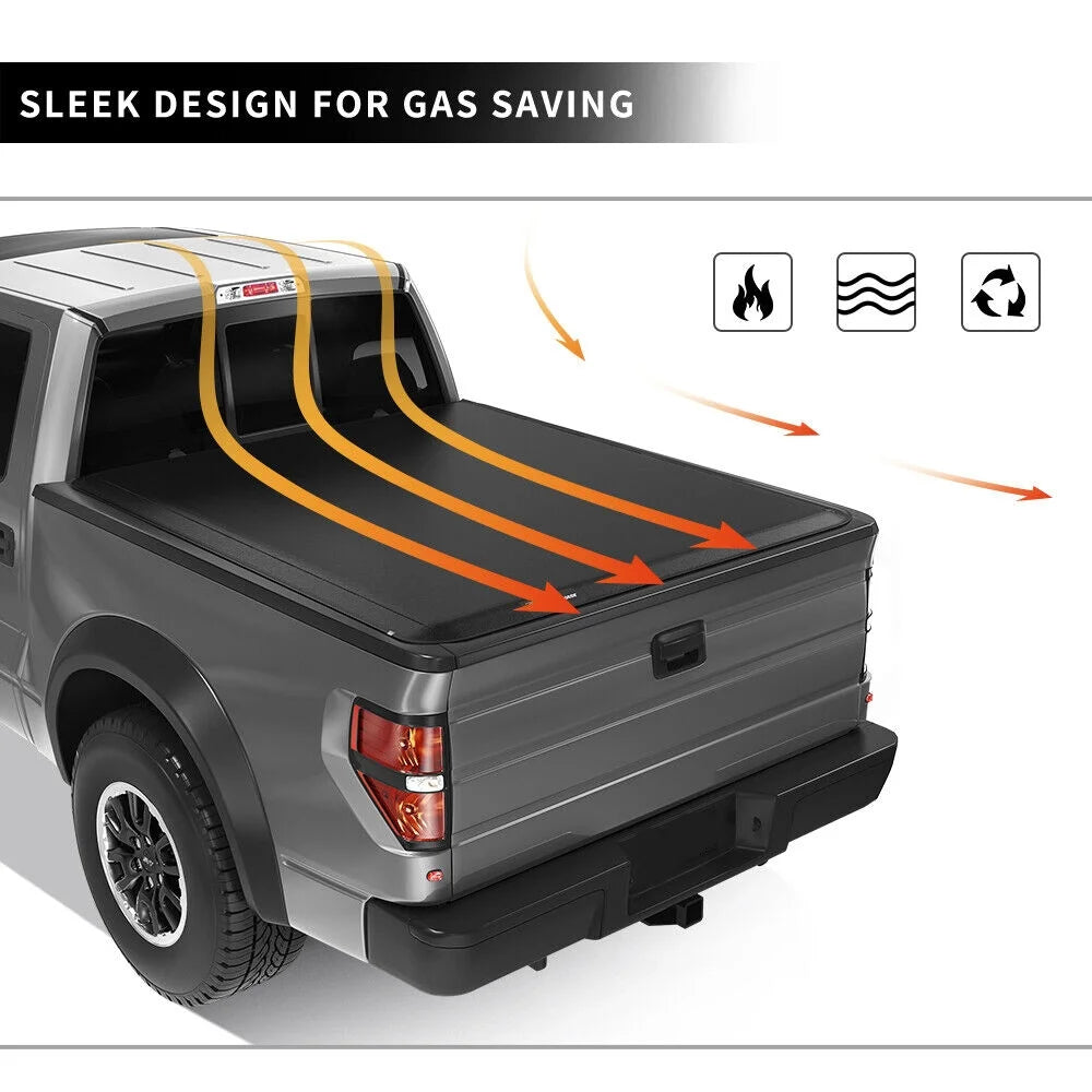 Ledkingdomus 5 ft Bed Soft Tri Fold Truck Bed Tonneau Cover for 2026-2026 Toyota Tacoma