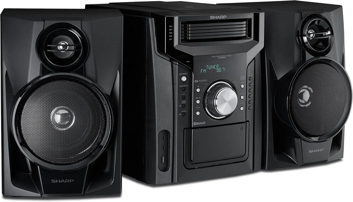 2026 NewCD-BH950 240W 5-way mini bookshelf speaker system with cassette deck and Bluetooth
