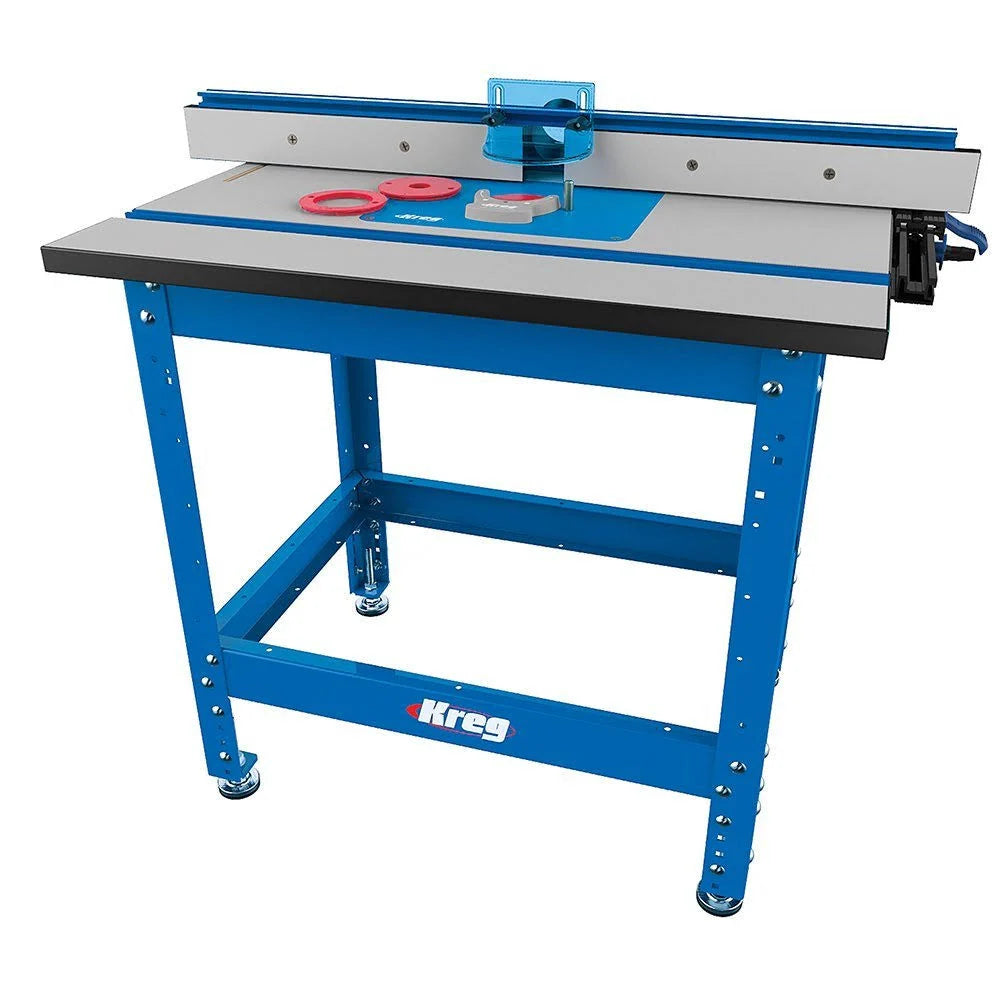 2026 PRS1045 Precision Router Table System with PRS1200 Beaded Face Frame, Large Tabletop, T-Square Fence, Steel Stand