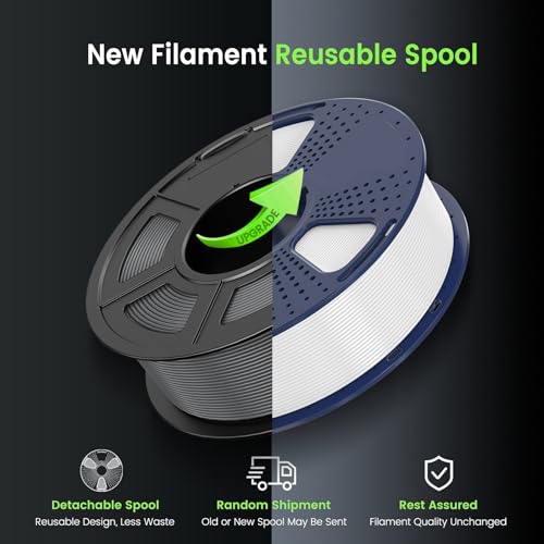 2026 SUNLU 4kg PLA 3D Printer Filament Bundle, Neatly Wound PLA Filament 1.75mm ±0.02mm, Individually Vacuum Packed, 4kg in Total, 1kg per Spool, 4 Pack, 4000g, 4Black