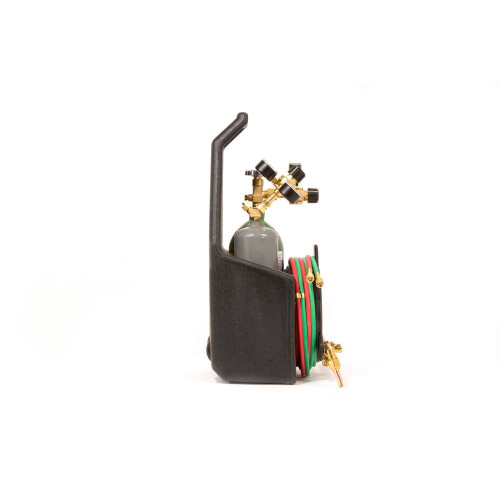 2026 Lincoln Electric Port-A-Torch Kit with Oxygen and Acetylene Tanks for Cutting Welding and Brazing KH990