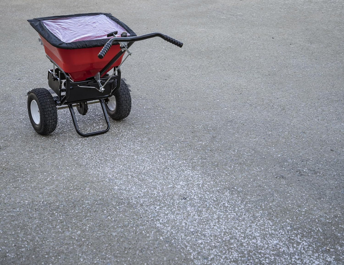 2026 100-Lb. Walk-Behind Push Spreader for Grass Seed, Salt, De-Icer and Fertilizer