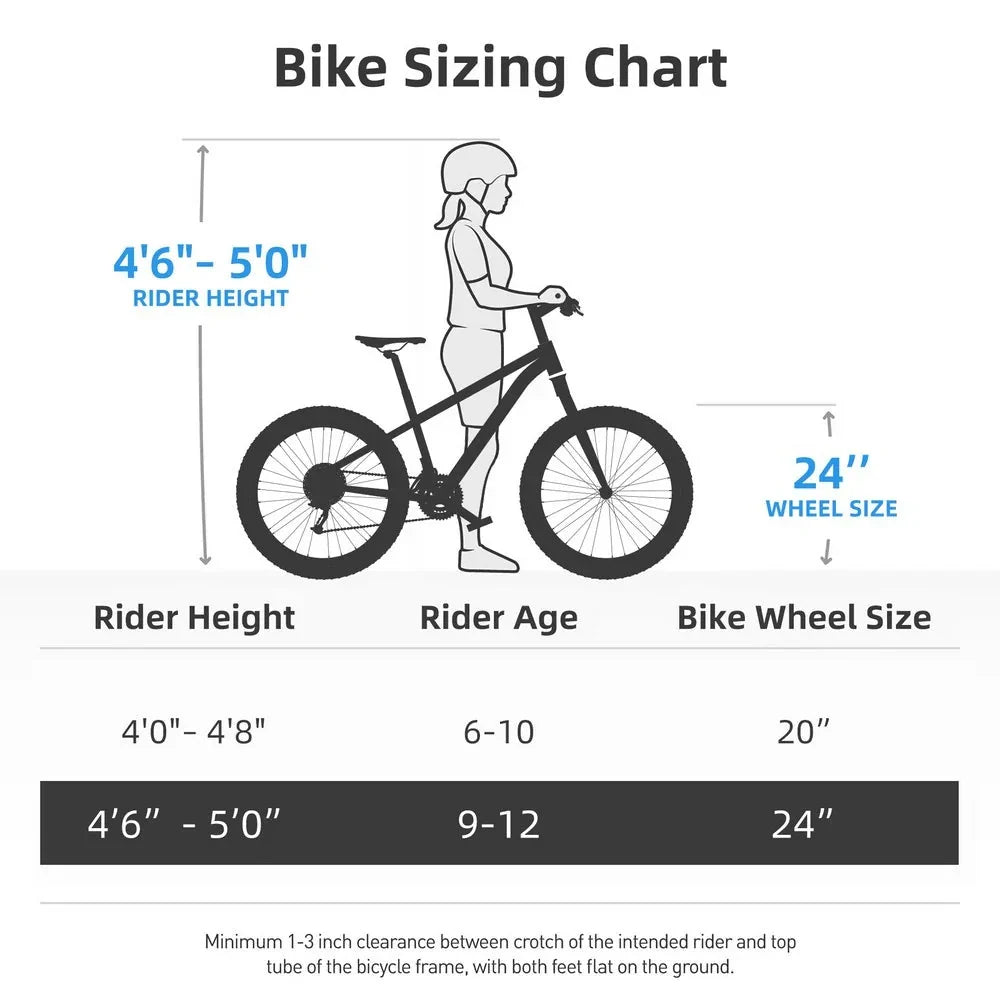 2026 20-Inch/24-Inch Kids Mountain Bike, Single-Speed Bicycle