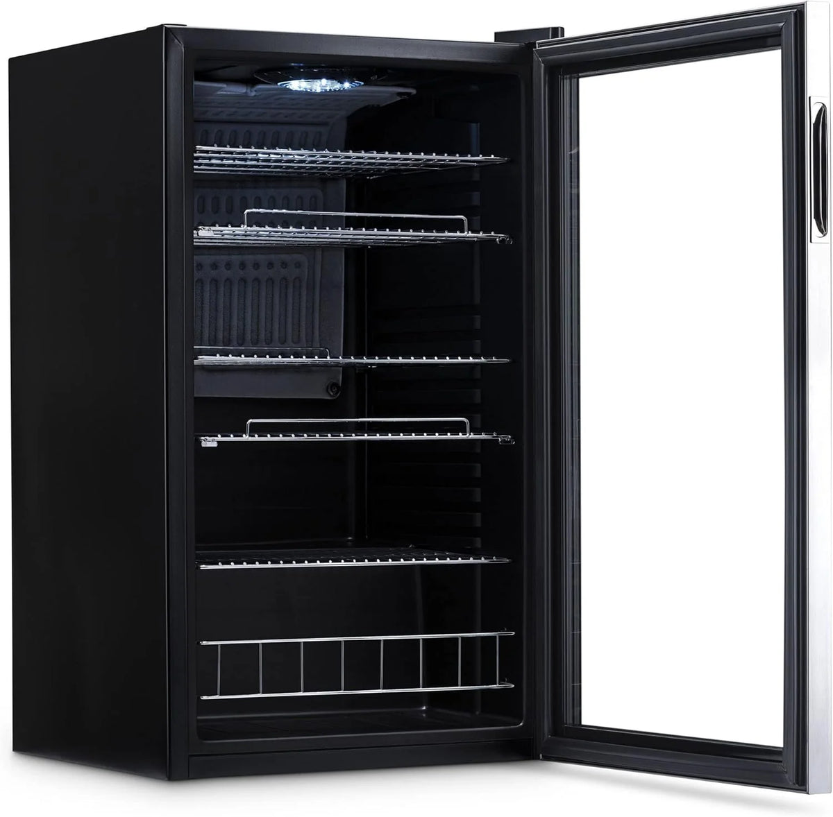 2026 Beverage Refrigerator Cooler | 126 Cans Free Standing with Right Hinge Glass Door | Mini Fridge Beverage Organizer Perfect For Beer, Wine, Soda, And Cooler Drinks