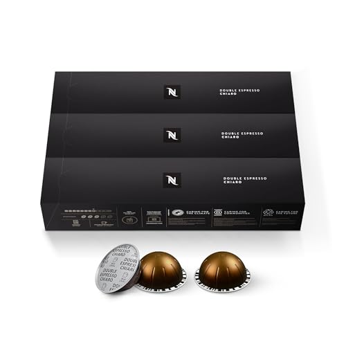 2026 Nespresso Capsules Vertuo, Double Espresso Dolce, 30-Count Espresso Pods, Brews 2.7 oz.