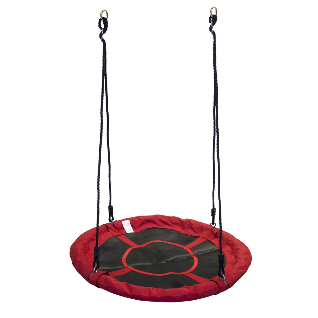 2026 WonkaWoo Little Flyers Platform Tree Swing, 40" Saucer Platform with Adjustable Height, Red