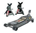 2026 3 Ton Low Profile Floor Jack and Jack Stands Set Combo with Rapid Pump Quick Lift