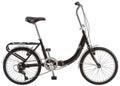 2026 Schwinn Loop 7 Speed FOLDING BICYCLE, 20 Inch City Cycling FOLDING BIKE, Black