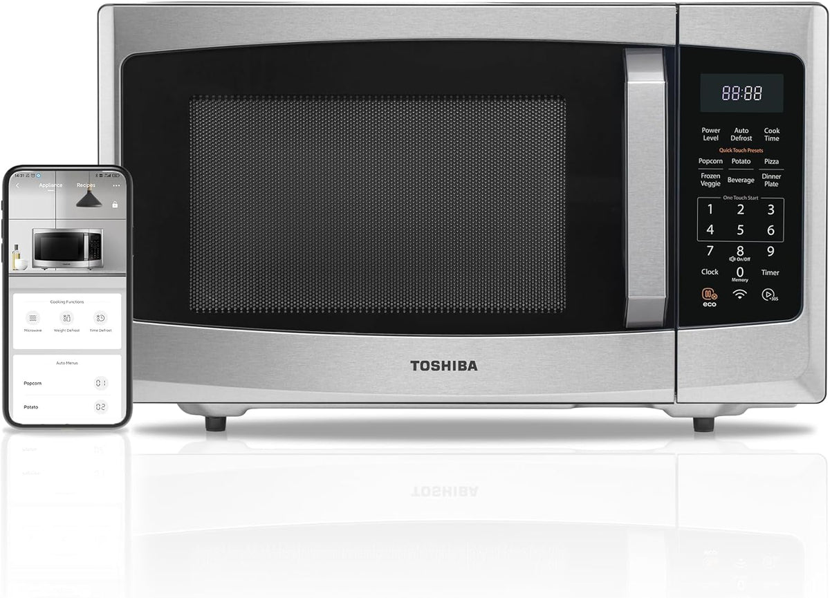 2026 4-in-1 ML-EC42P(SS) Countertop Microwave Oven, Smart Sensor, Convection, Air Fryer Combo, Mute Function, Position Memory 13.6" Turntable, 1.5 Cu Ft, 1000W, Silver