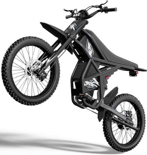 2026 GT73 PRO/GT73 Ebike for Adults, 50MPH 60V 3000W / 37MPH 48V 2400W Eectric Dirt Bike, 36.4AH Dual Battery Dirtbike Up to 85 Miles, 25" Motorcycle Tire, UL2849 All Terrain E Bike Full Suspension