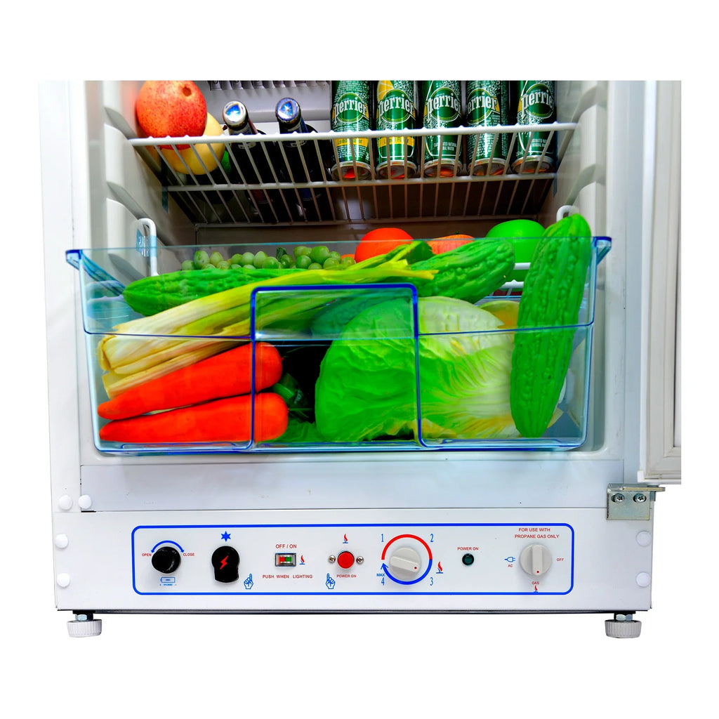 2026 Smad Propane Gas Refrigerator with Freezer 6.5 Cu ft LPG Fridge for Cabin Camper RV Home 2 Way LPG/220V Refrigerator Gas Fridge Freezer Caravan Campervan Off Grid