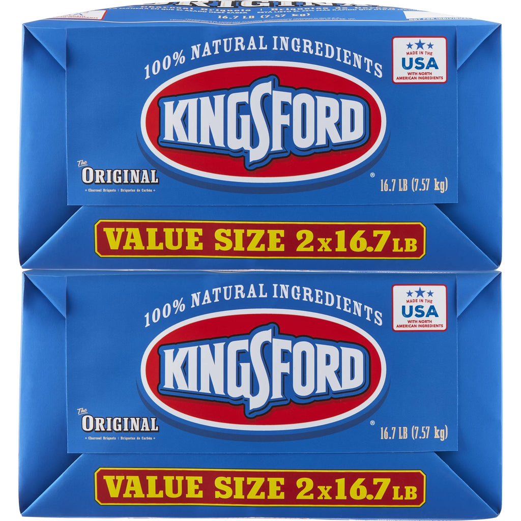 2026 Kingsford Original Charcoal Briquettes, Two 16.7 lb Bags