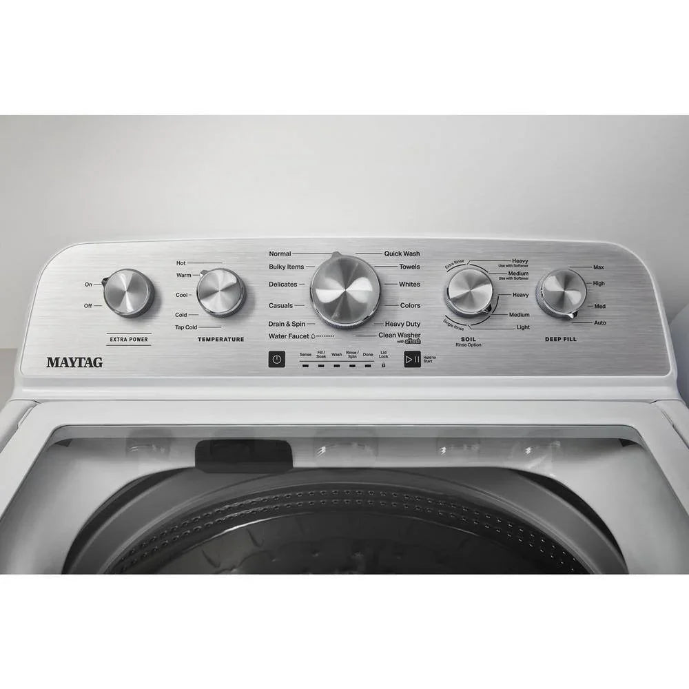 2026 NewMaytag Top-Loading Washing Machine with 4.8 Cubic Foot Capacity and Extra Power Boost, White – MVW5430MW