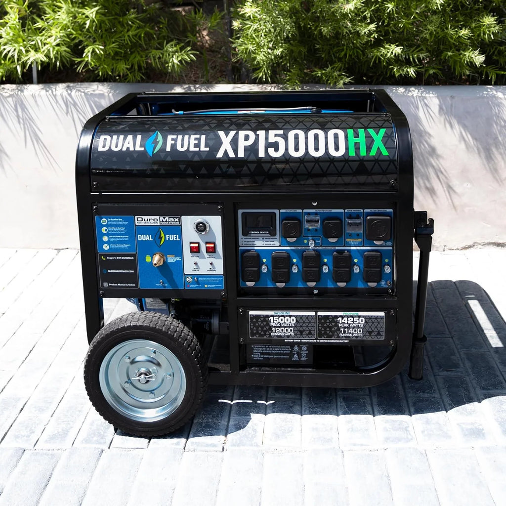 2026 XP15000HX 15 000-Watt Dual Fuel Portable Generator - Gas & Propane Remote Electric Start Whole Home Power Backup Transfer Switch Ready RV & Emergency Ready