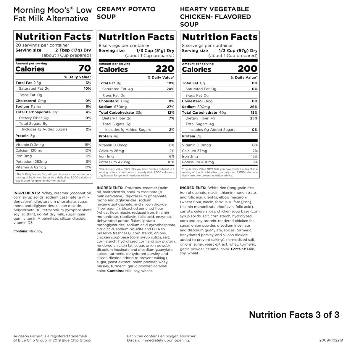 2026 NewAugason Farms Deluxe 30-Day Emergency Food Supply, 20 lb 7.55 oz