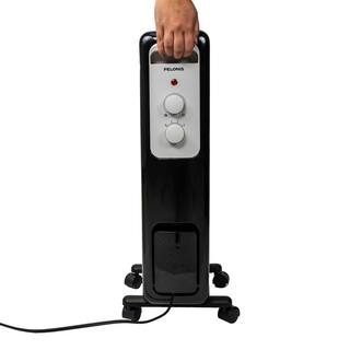 2026 Pelonis 1500-Watt Oil-Filled Radiant Electric Space Heater with Thermostat HO-0279