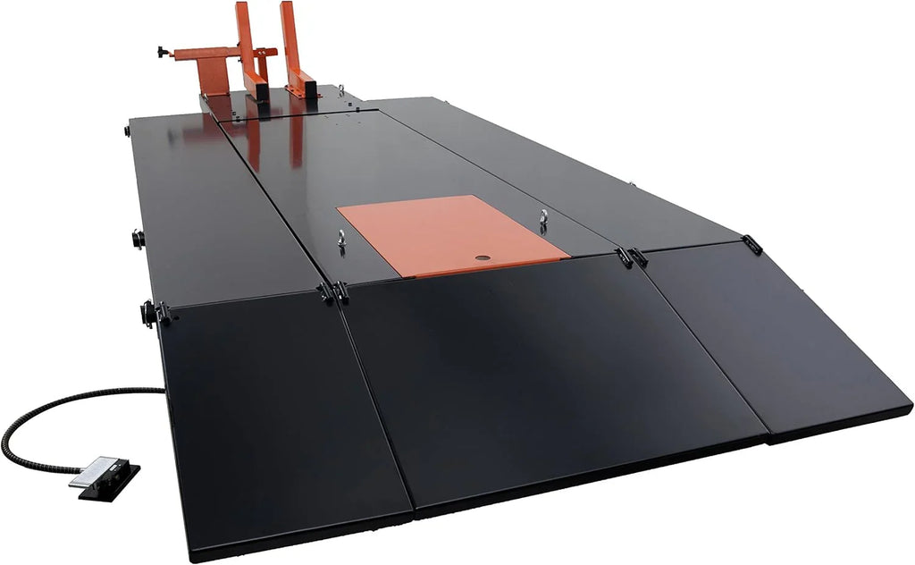 2026 MT1500X 1500LB Air-Operated Motorcycle & ATV Lift Table 48" Wide with Side Extensions, 2-Year Warranty