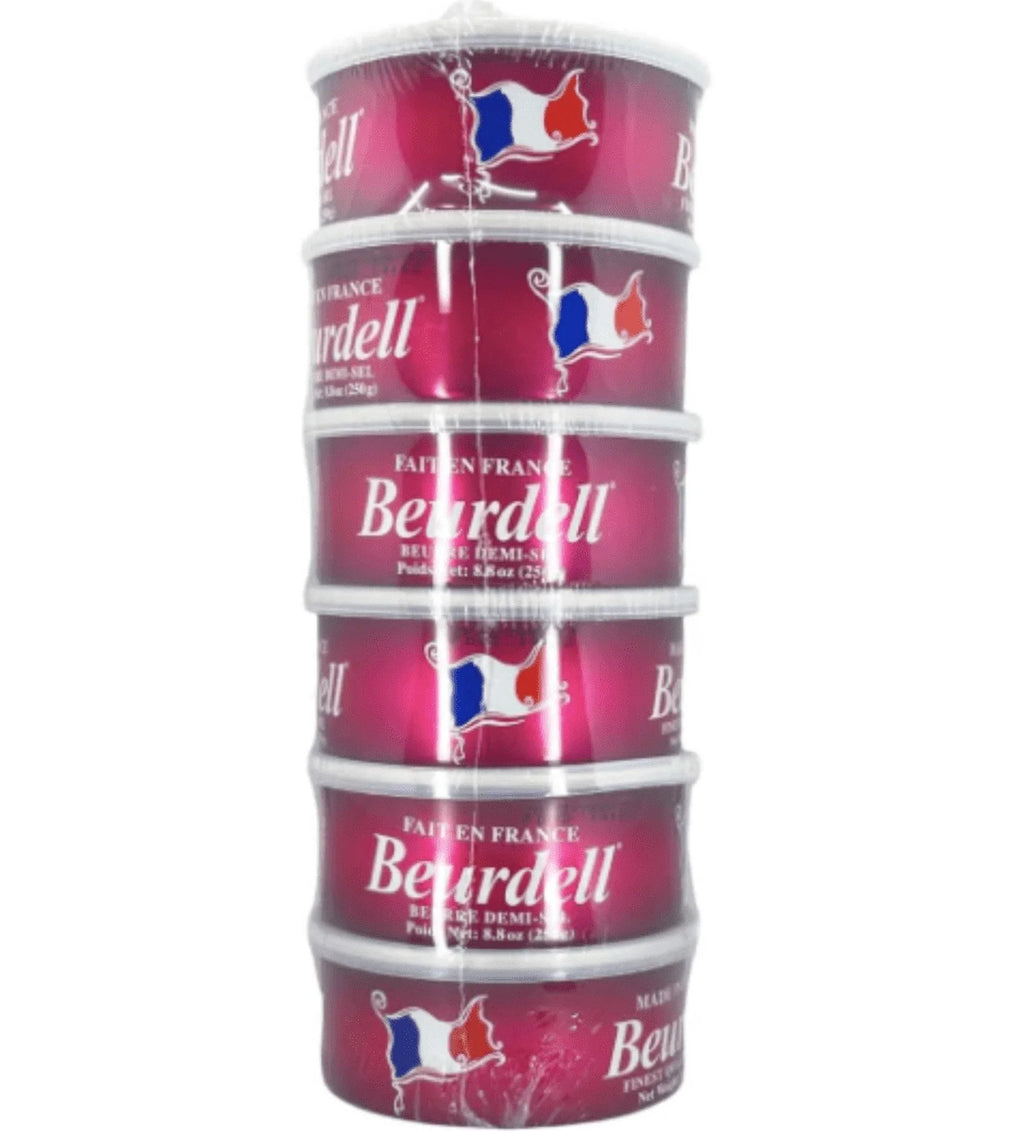 2026 NewBeurdell Canned French Butter �C 100% Natural Salted Pasteurized Real Butter | Long Shelf Life Emergency Survival Food | Great for Cooking, Baking, RV & Camping | Pull Top Lid | Pack of 24 | France