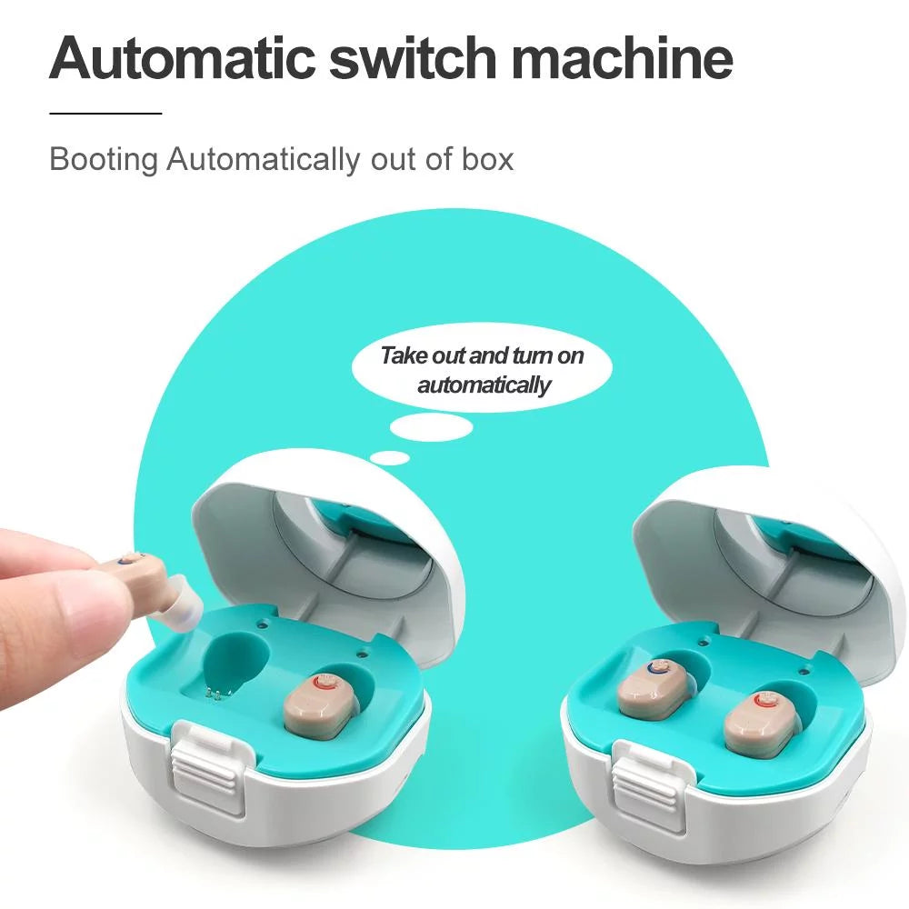 2026 FREELIVING Personal Sound Amplifiers for Ears, Mini Invisible Rechargeable Hearing Amplifier to Personal Sound Amplifiers with Noise Cancelling for Adults or Seniors Volume Control