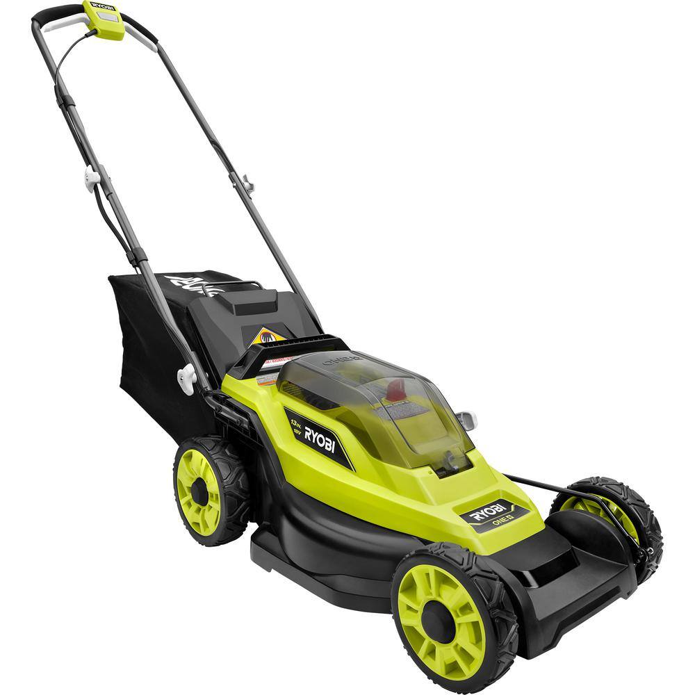 2026 ONE+ 18V 13 in. Cordless Battery Walk Behind Push Lawn Mower with 4.0 Ah Battery and Charger P1180